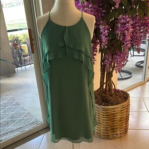 BCBG Jade Sleeveless Ruffle dress